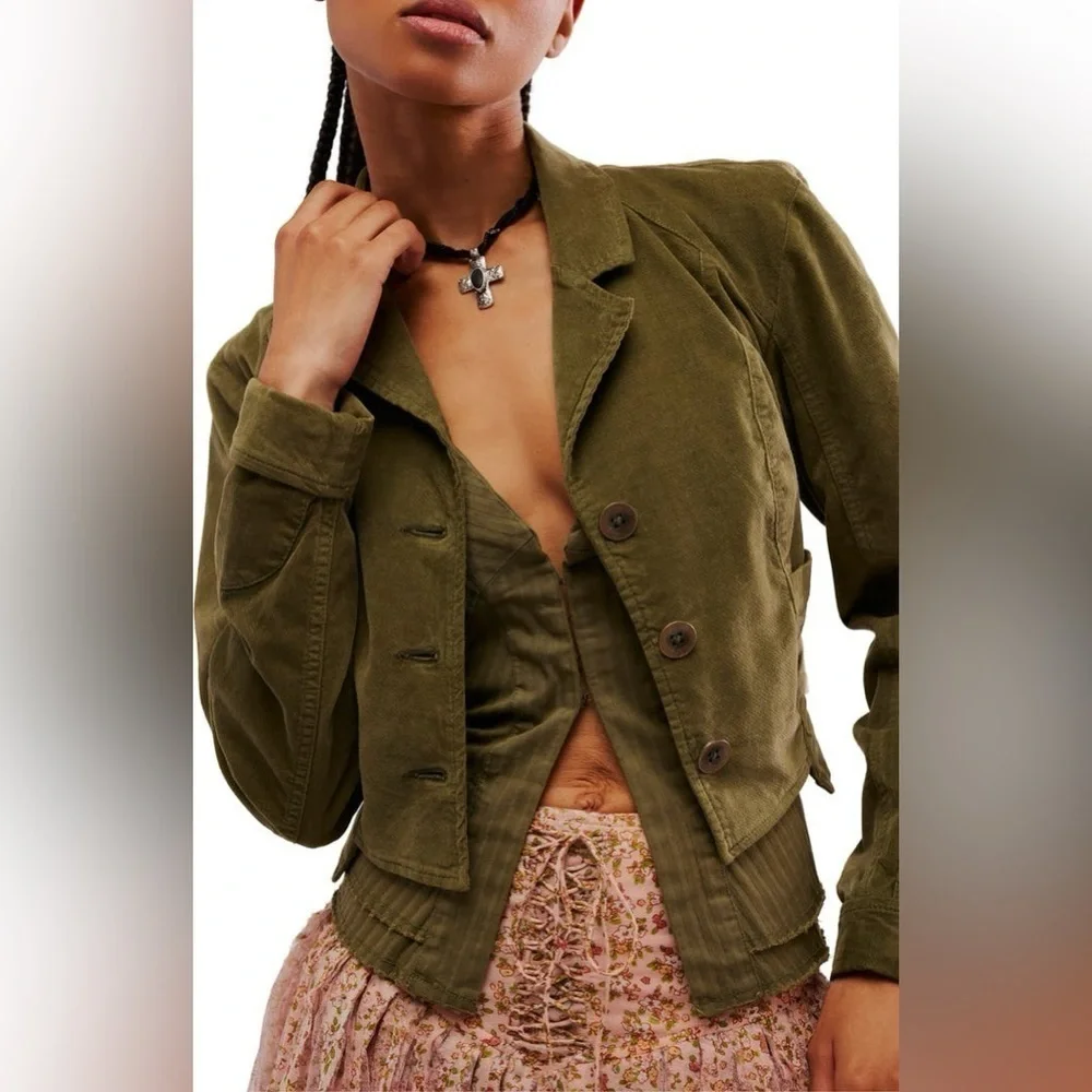 NEW Free People Corduroy Blazer and Vest